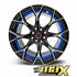 15 Inch Mag Wheel - MX821-BLU Concave Wheels (4x100/ 4x114.3 PCD)