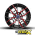 15 Inch Mag Wheel - MXW03-RD RGW Wheel - (4x100/114.3 PCD)
