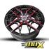 15 Inch Mag Wheel - MXW03-RD RGW Wheel - (4x100/114.3 PCD)