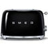 Smeg Retro 2 Slice Toaster Black - TSF01BLSA