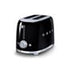Smeg Retro 2 Slice Toaster Black - TSF01BLSA