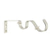 Steel Rod Metal Bracket, Double, Silver, 25mm