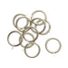 Steel Rod Metal Rings, Silver, 25mm, 10 Pieces