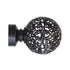 Steel Rod Finial, Mesh Ball, Black, 32mm