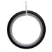 Steel Rod Metal Rings, Black, 32mm, 10 Pieces