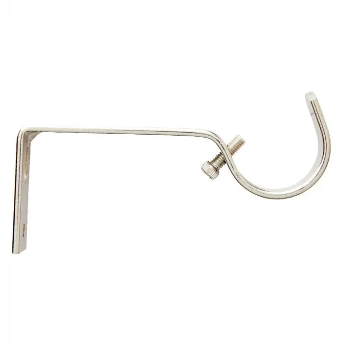 Steel Rod Metal Bracket, Single, Silver, 32mm