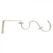 Steel Rod Metal Bracket, Double, Silver, 25mm/32mm
