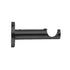 Steel Rod Contemporary Bracket, Single, Black, 25mm