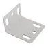Metal Angle Bracket, 49mm x 36mm, White