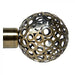 Steel Rod Finial, Mesh Ball, Bronze, 25mm