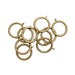 Steel Rod Plastic Rings, Bronze, 32mm, 10 Pieces