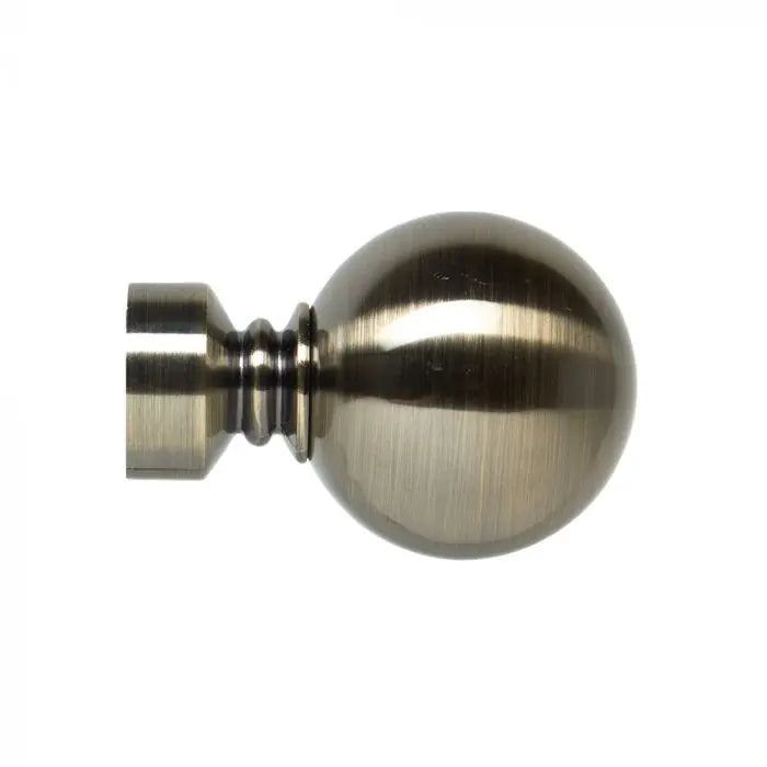 Steel Rod Finial, Solid Ball, Bronze, 32mm
