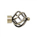 Steel Rod Finial, Twist, Bronze, 32mm