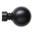 Steel Rod Finial, Solid Ball, Black, 32mm