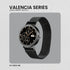 Volkano Valencia Series Ladies Smart Watch - Black