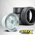 17 Inch Mag Wheel - MX1026-WT Rotform ROC Style Wheel & Tyre Combo (4x100 / 4x114.3 PCD)