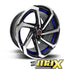 17 Inch Mag Wheel - MX8828-17BL Concave Wheels (4x100/ 4x114.3 PCD)