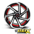 17 Inch Mag Wheel - MX8828-17RD Concave Wheels (4x100/ 4x114.3 PCD)