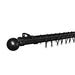 Curtain Rod Set, Double, Steel, Expandable, Metal Ball Finial, Black, 1.2m - 2.1m