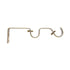 Steel Rod Metal Bracket, Double, Bronze, 25mm