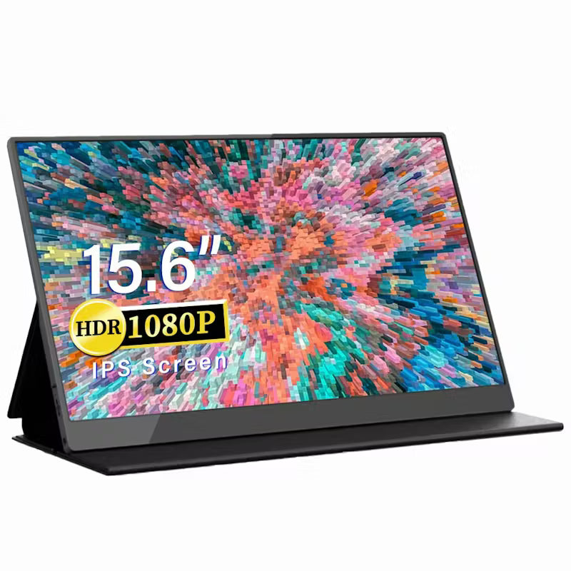 GUNMANSA Mecer MECER 15.6'' IPS FHD USB Monitor Non-Touch Aluminium/ 16:9/ 4ms/250cd/m2/ TYPE C x2/ Mini HDMI x1 w/smart cover.