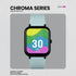 Volkano Chroma Series Smartwatch with Teal Strap