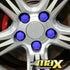 17mm - Silicone Protective Wheel Nut Covers (Blue)