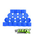 17mm - Silicone Protective Wheel Nut Covers (Blue)