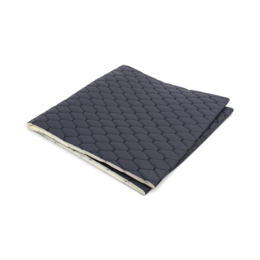 Diamond Pattern Vinyl Black Upholstery with Foam – sold per metre (1.5m width)
