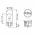 Hella 1156A 12v Single Contact White Bulb