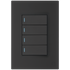 Ellies 4 Lever 1 Way Switch 2x4 (60mmx100mm) -BK