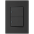 Ellies 2 Lever 2 Way Switch 2x4 (60mmx100mm) -BK
