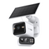 Solar-Powered Dual-Lens Pan/Tilt Security Camera Kit