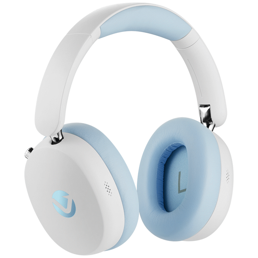 Volkano Lexi Pro Hybric ANC Headphones - Blue/Cream