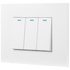 Ellies 3 Lever 1 Way Switch 2x4 (60mmx100mm) -WT