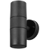 Ellies Ash Series AC dual beam wall light - Nylon Carbon Fiber - GU10 Base- BK