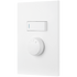 Ellies Dimmer dial Switch with 1 lever 1 way switch 2x4 (60mmx100mm)-WT