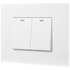Ellies 2 Lever 2 Way Switch 2x4 (60mmx100mm) -WT