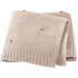 Echo Baby Knitted Baby Blanket - Camel