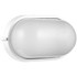 Ellies Illume Series - Large AC Oval Bulkhead - Aluminium + Glass - E27 Base -WT