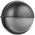 Ellies Arc Series - Large AC Round Bulkhead - Aluminium + Glass - E27 Base -BK