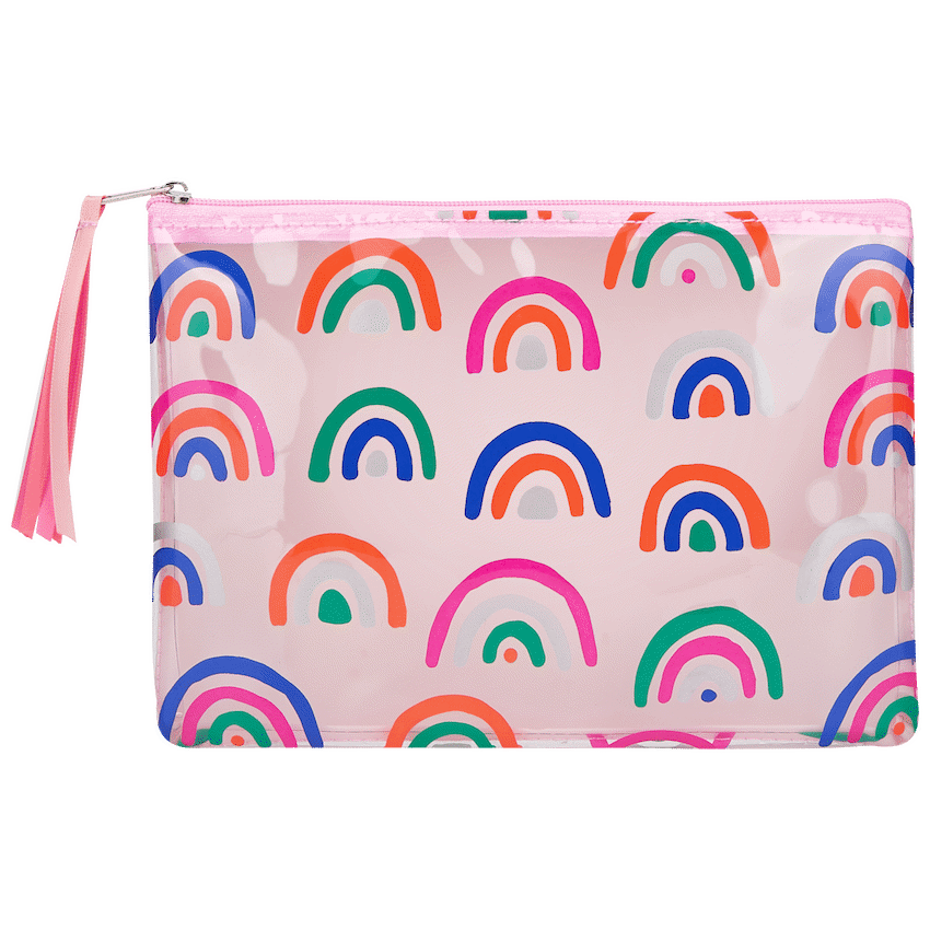 Quest Rainbow Value Pencil Case - Pink