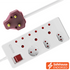 Ellies 6 way High Surge Multiplug 0.5M - WT