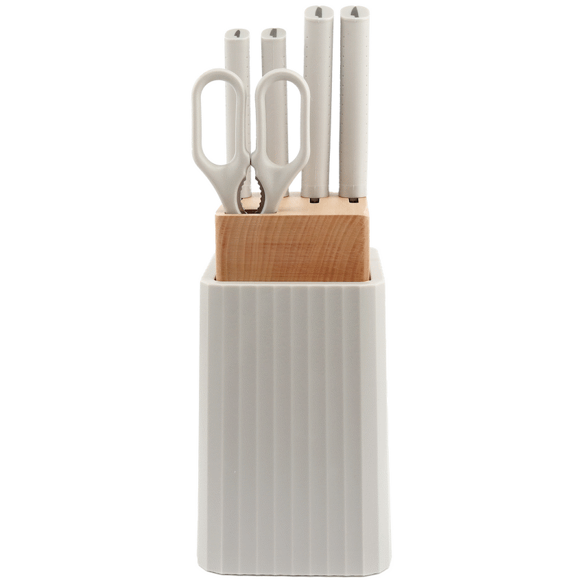 Kitchen Inspire 6pce Knife Block Set