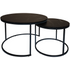 Everfurn Nile Nesting Coffee Table - Marble Black