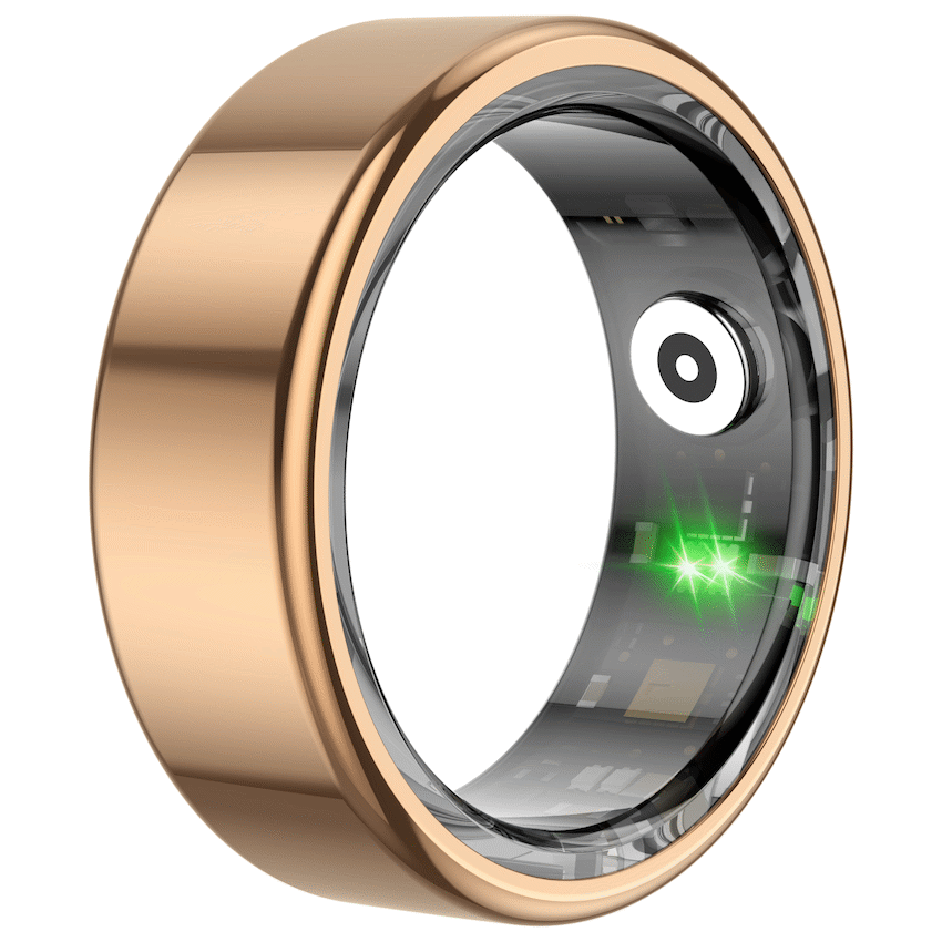 Volkano Ring Series Smart Ring with Charge Case - Black 20.8mm
