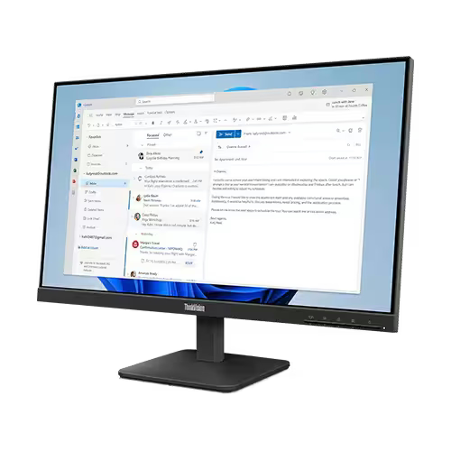LENOVO ThinkVision S24-4e|24'' FHD IPS|100hz|Internal Power Supply|1xHDMI|1xVGA|HDMI Cable Incl|Tilt stand|BLACK|VESA MOUNT