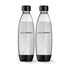 Sodastream 1l Black Fuse Twin Pack Carbonating Bottles - 266180