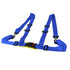 2 Inch Universal 4-Point Racing Seat Harness (Blue)