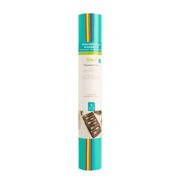 2004313 - Cricut Premium Vinyl Removable 30x30cm 6-Sheet Sampler (Tropical)